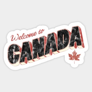 Welcome to Canada Sticker